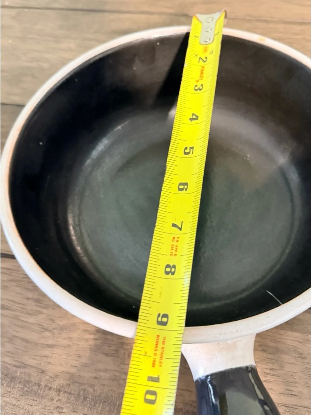 Vintage Landert Pottery Swiss fondue pot, likely dating from the 1950's